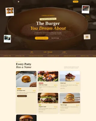 Quick Service & Takeaway Professional Website Template