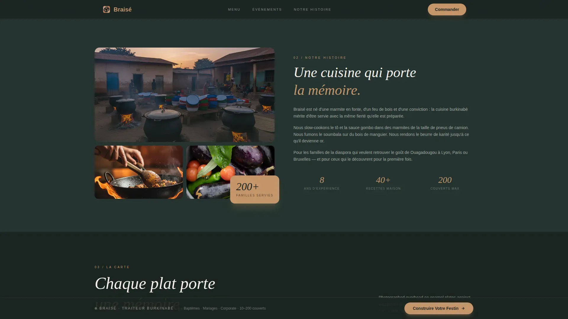 Burkinabe Cuisine Professional Website Template