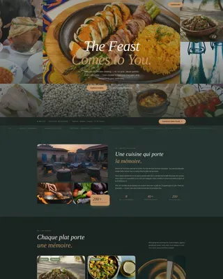 Burkinabe Cuisine Professional Website Template