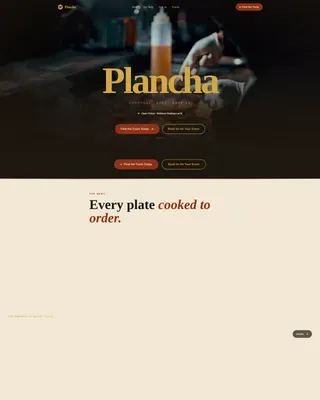 Burkinabe Cuisine Booking Website Template