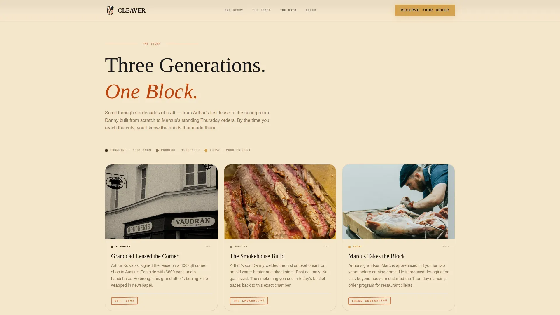 Meat & Seafood Professional Website Template
