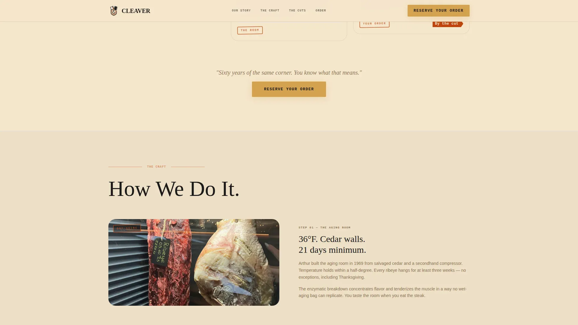 Meat & Seafood Professional Website Template