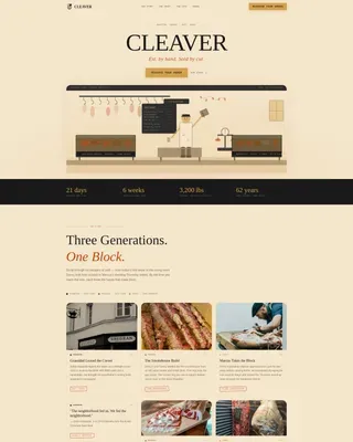 Meat & Seafood Professional Website Template