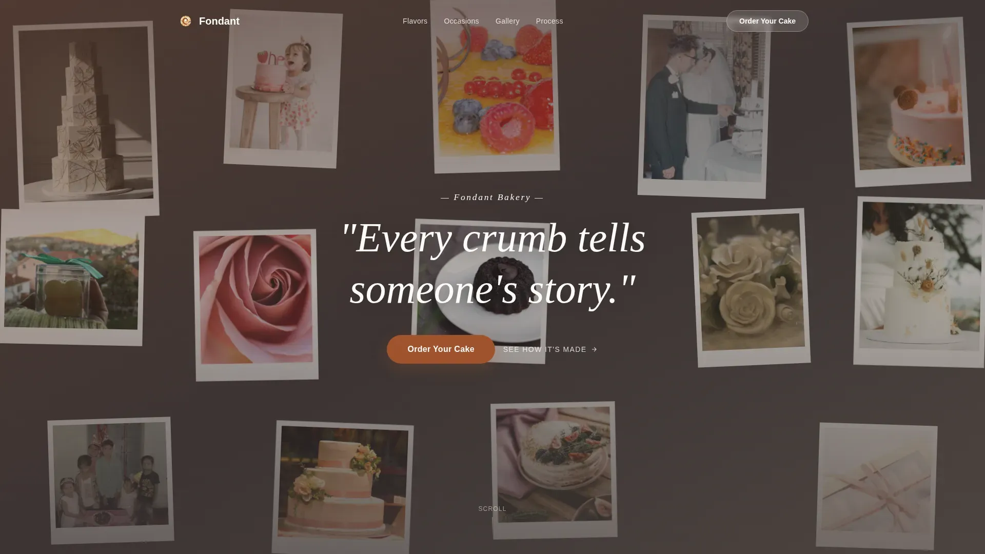 Custom Cake Boutique & Artisan Bakery Website Template