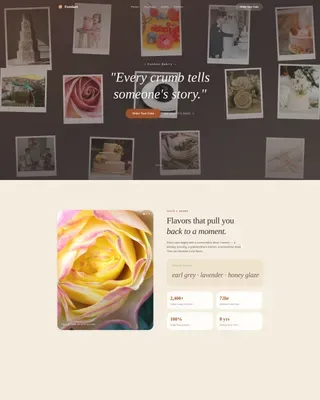 Custom Cake Boutique & Artisan Bakery Website Template