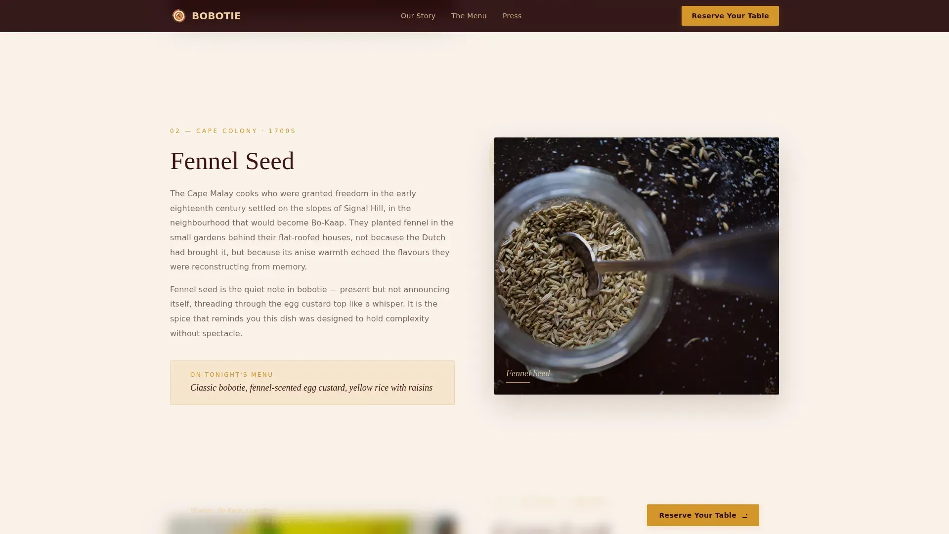 African Cuisine & Dining Booking Website Template