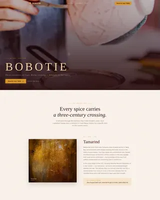 African Cuisine & Dining Booking Website Template
