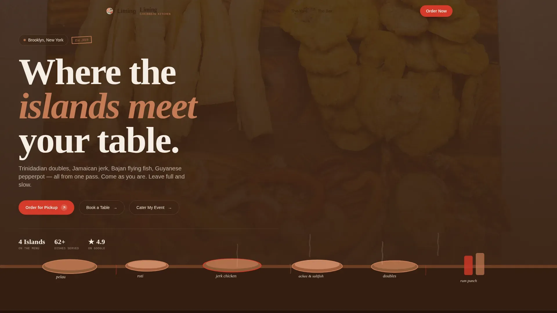 Regional & Ethnic Restaurant Professional Website Template