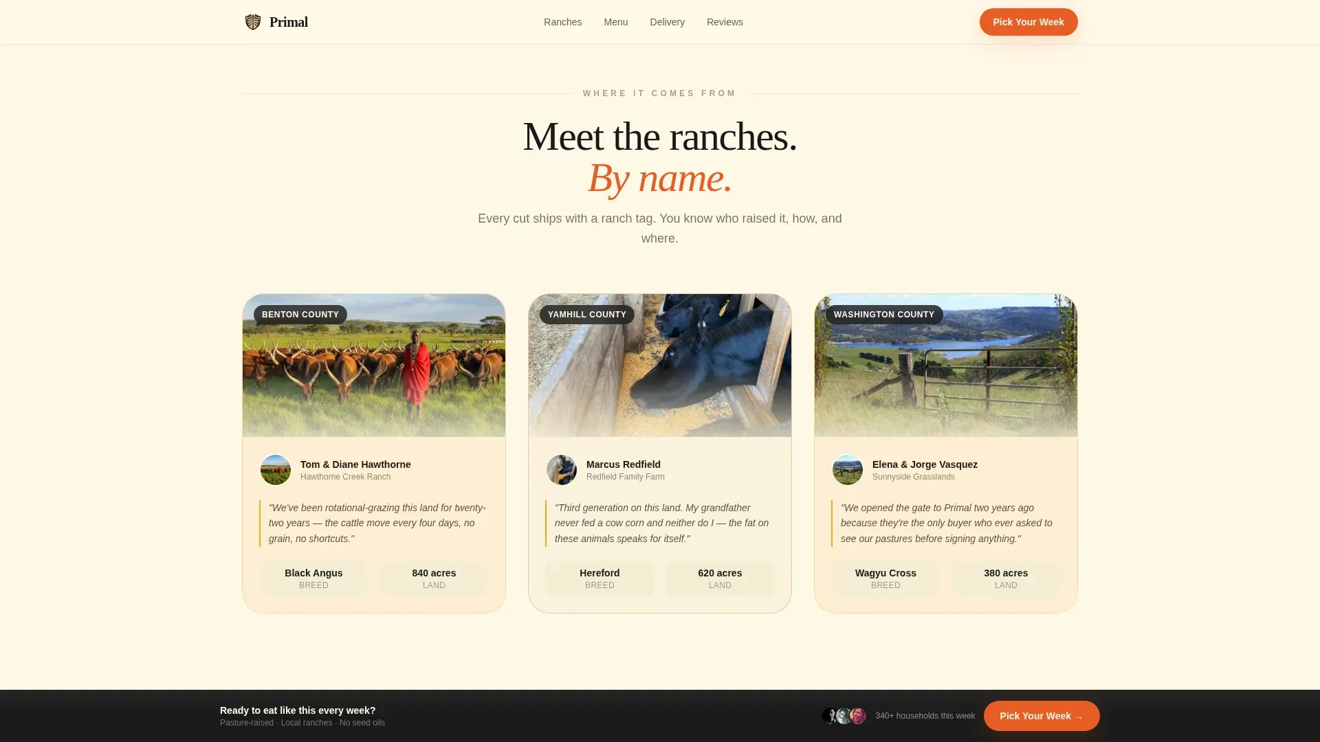 Carnivore Diet Food & Dining Booking Website Template