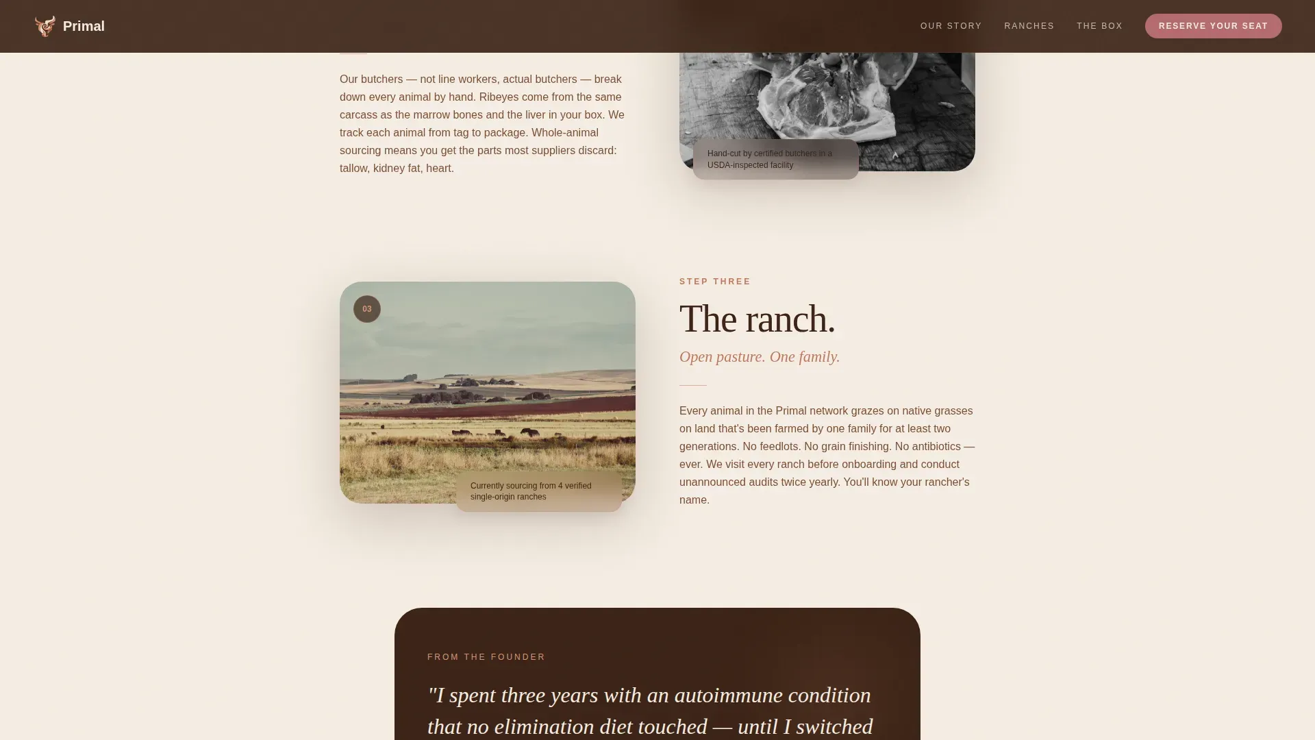Carnivore Diet Food & Dining Professional Website Template