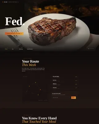 Carnivore Diet Food & Dining Specialist Booking Website Template