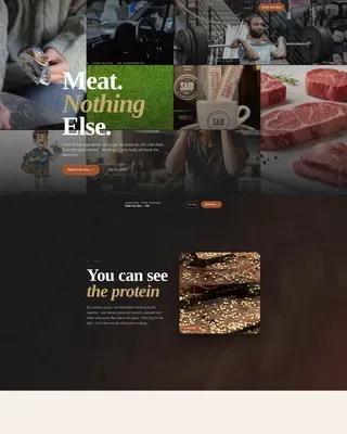 Carnivore Diet Food & Dining Specialist Professional Website Template