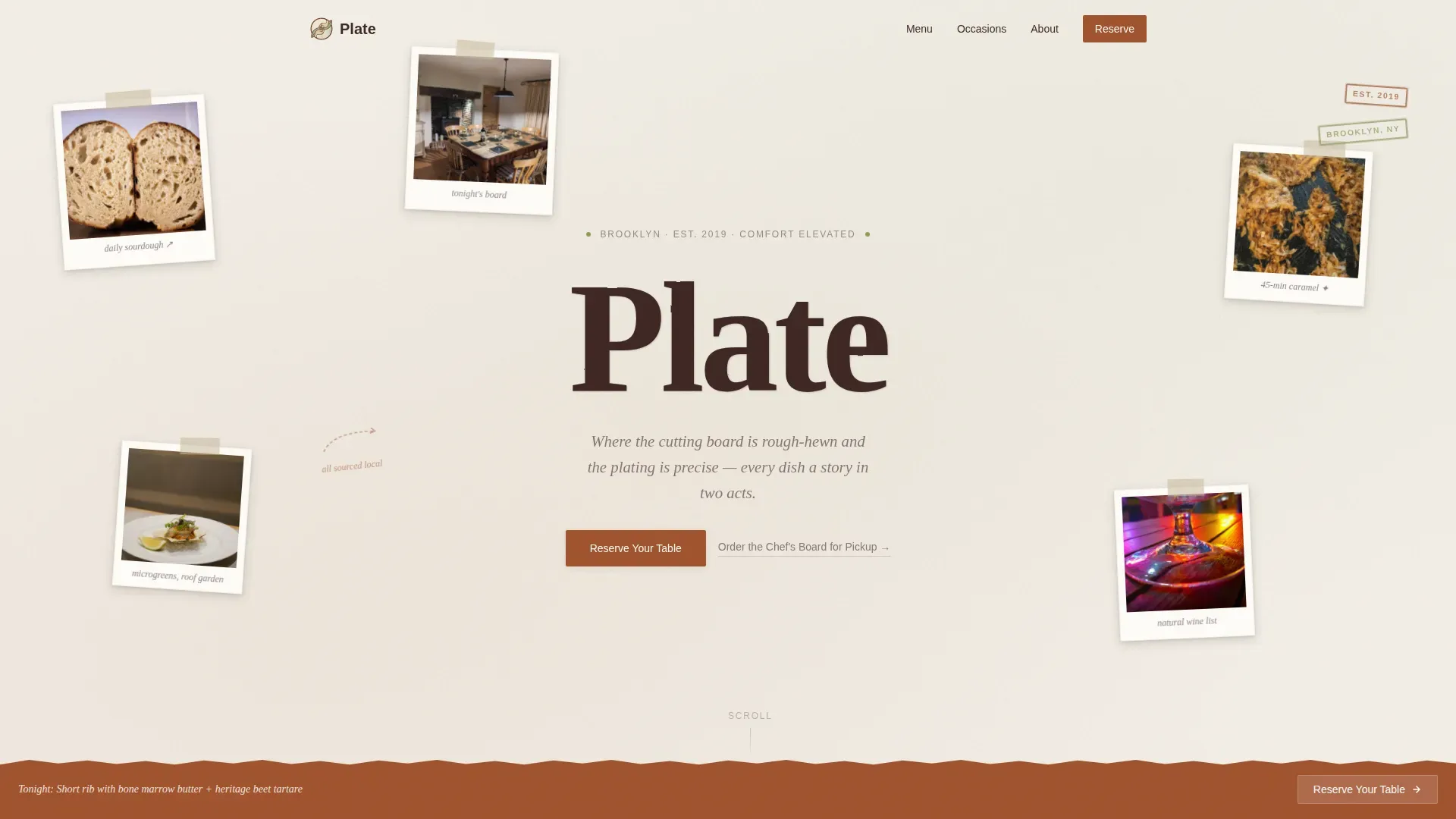 Restaurant & Dining Professional Website Template
