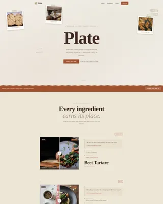 Restaurant & Dining Professional Website Template