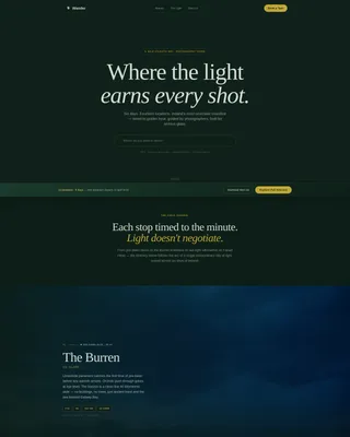 Ireland Photography Tour Landing Page Template
