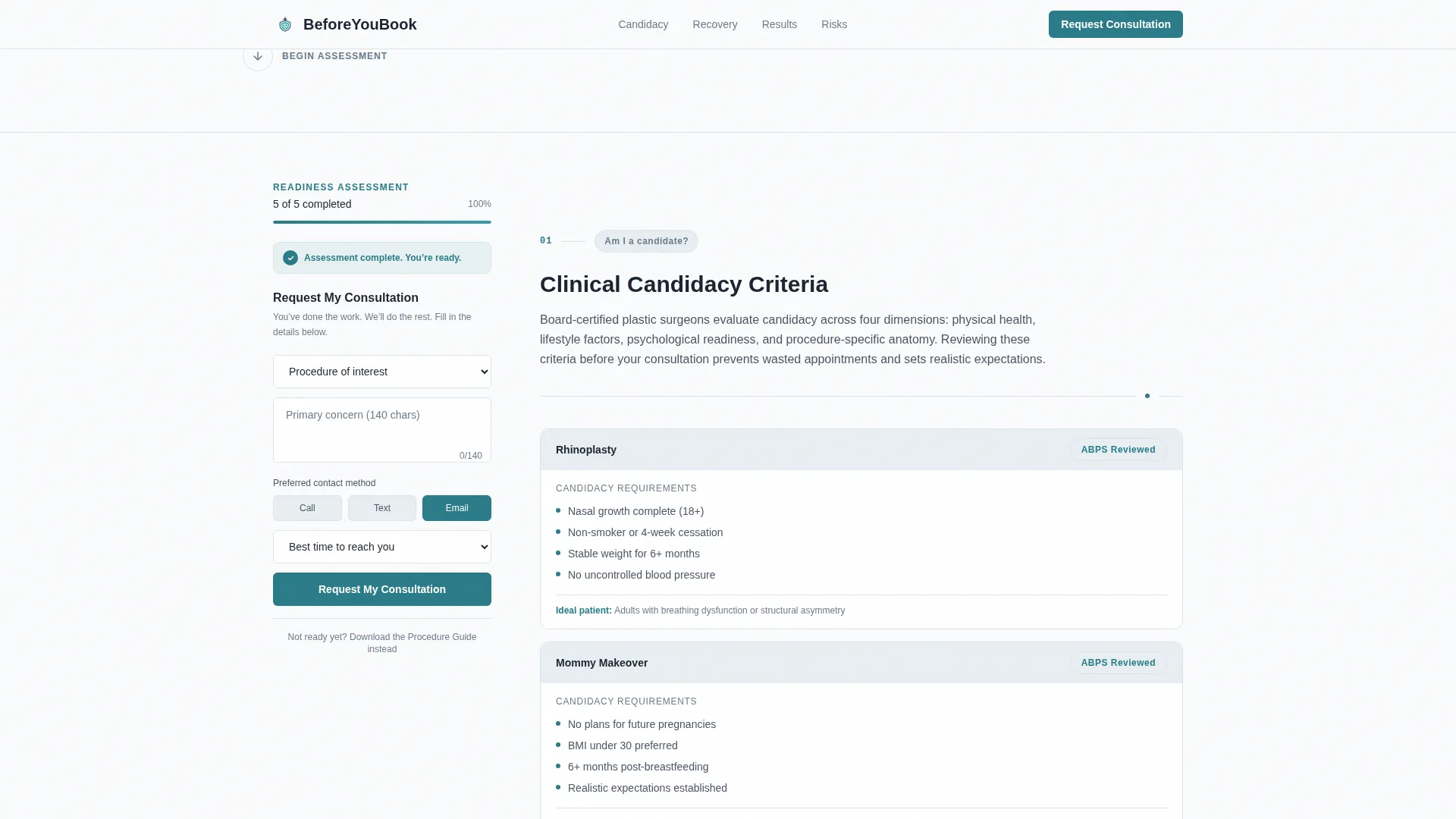 Plastic Surgeon Professional Website Template