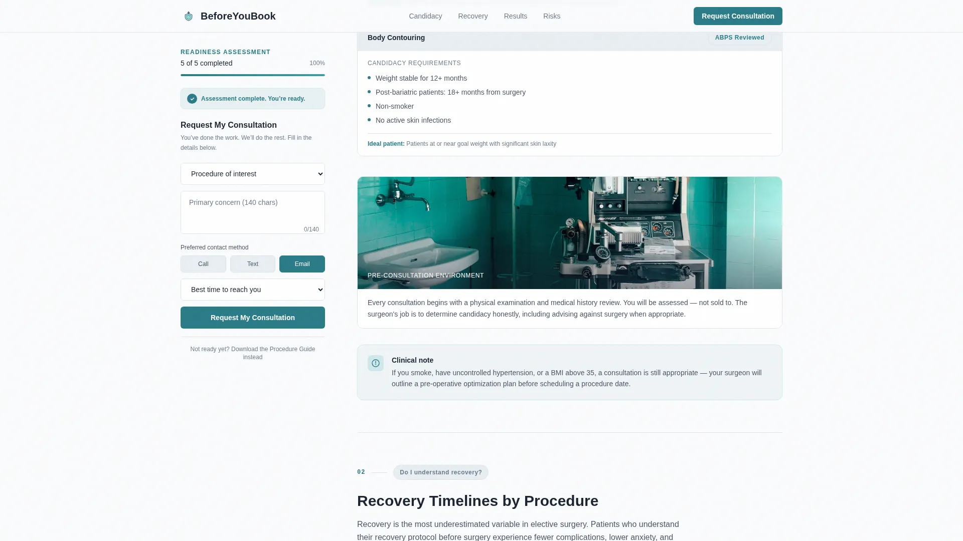 Plastic Surgeon Professional Website Template