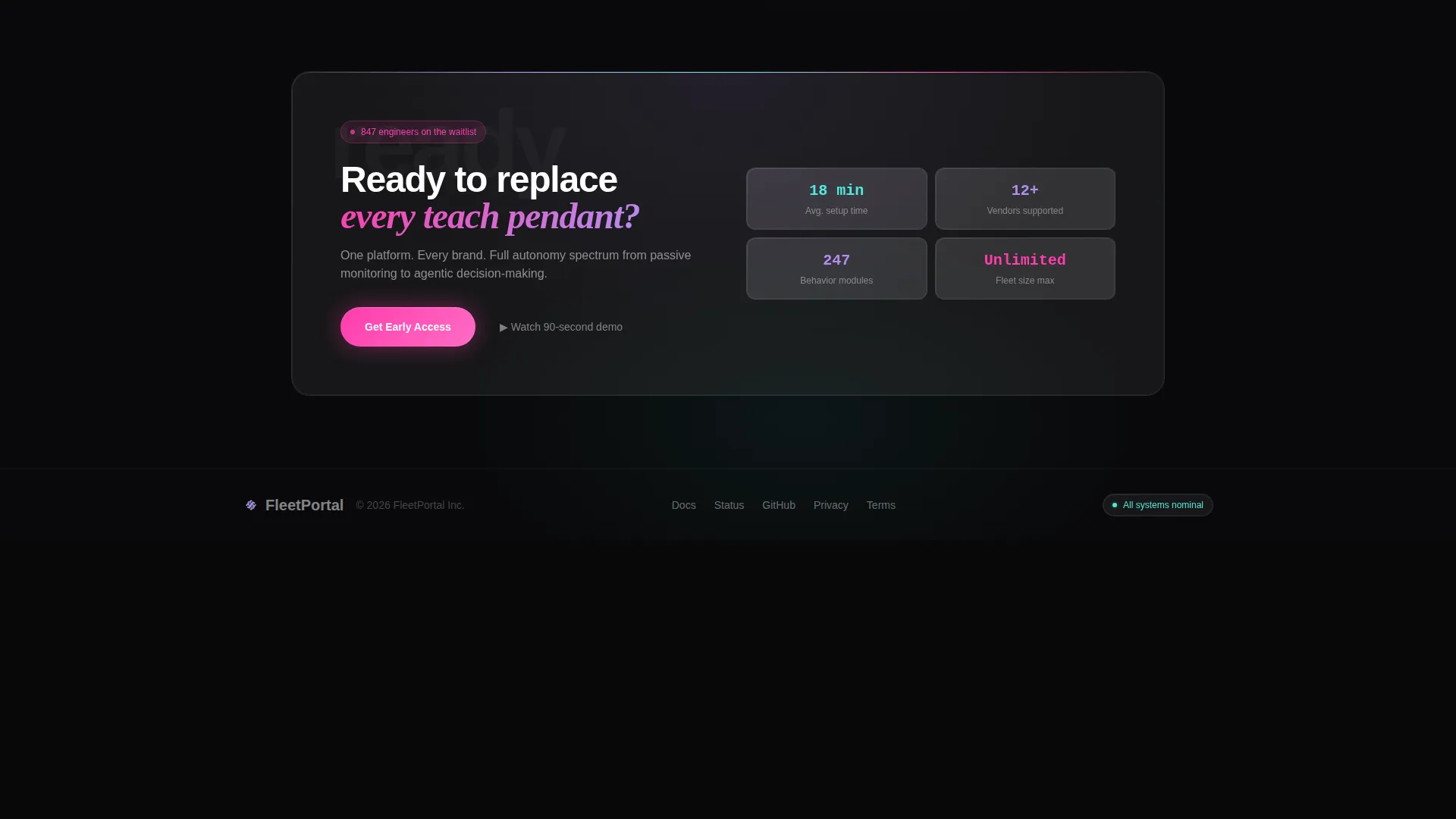 RoboTech Startup Pre-Launch Website Template