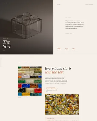 Editorial LEGO Creator Landing Page Template