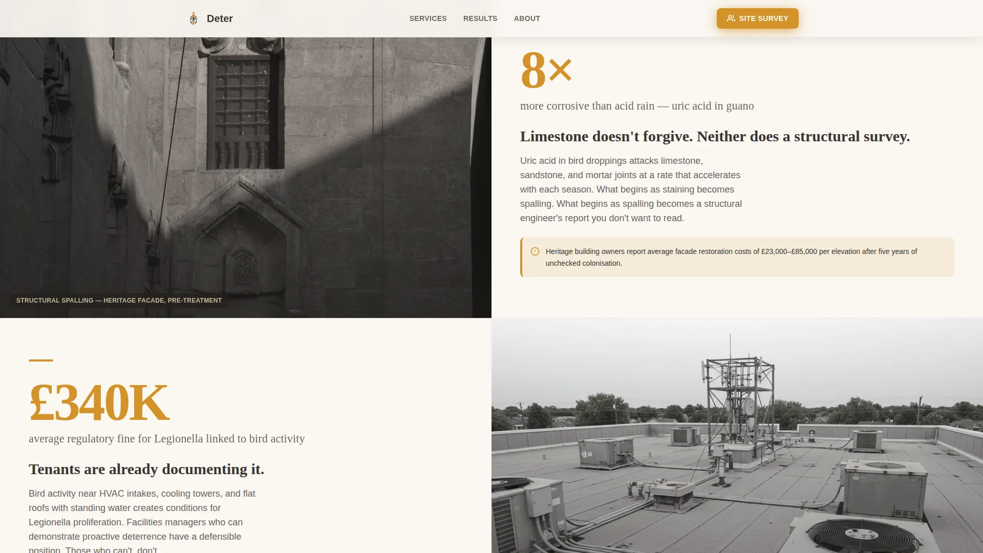 Bird Deterrent Landing Page Template for B2B Services
