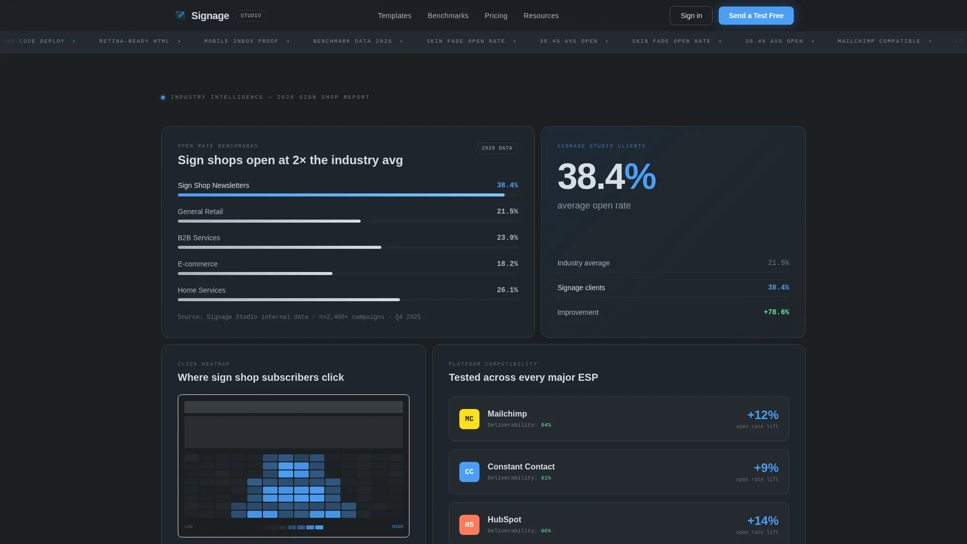Precision Newsletter Landing Page Template