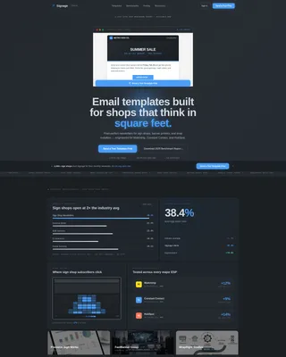 Precision Newsletter Landing Page Template