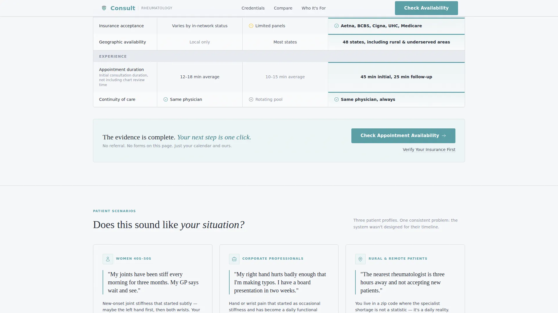 Rheumatologist Booking Website Template