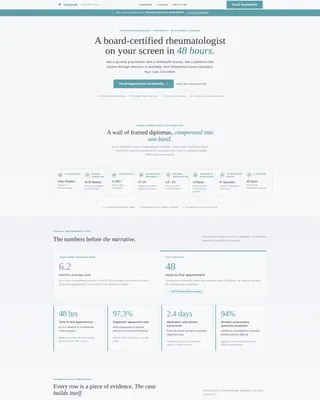 Rheumatologist Booking Website Template