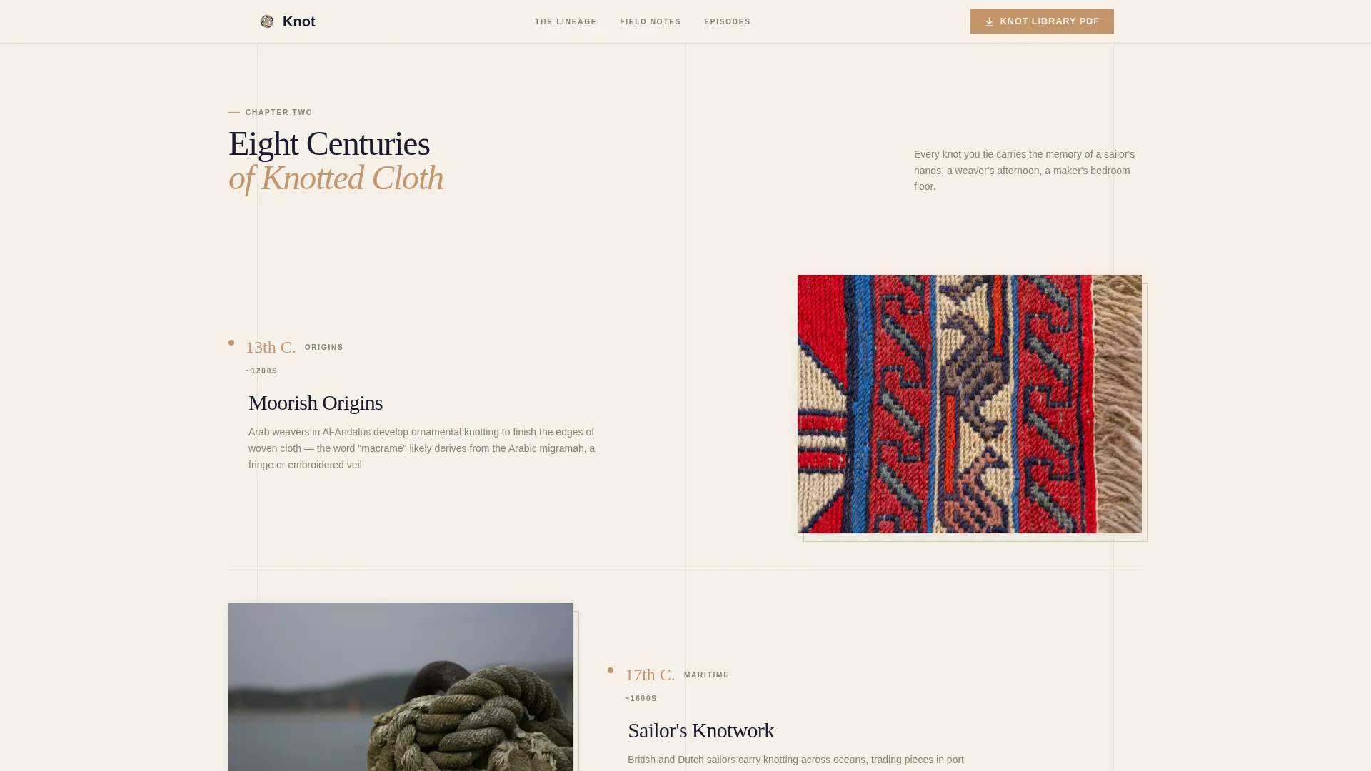 Macramé & Fiber Art Content Booking Website Template