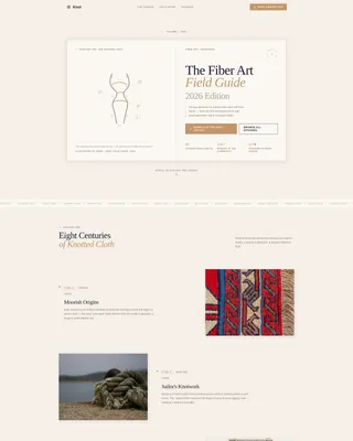 Macramé & Fiber Art Content Booking Website Template