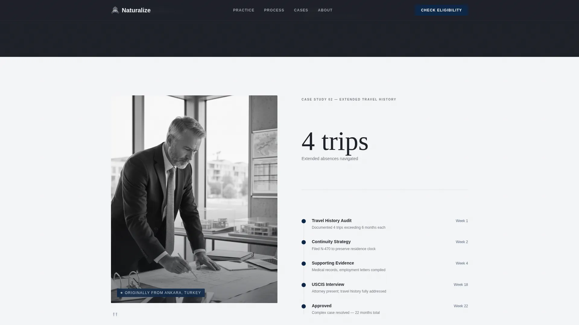 Immigration Law Reviews Website Template