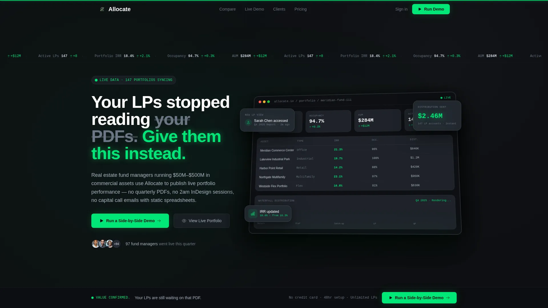 PropTech Startup Portfolio Website Template