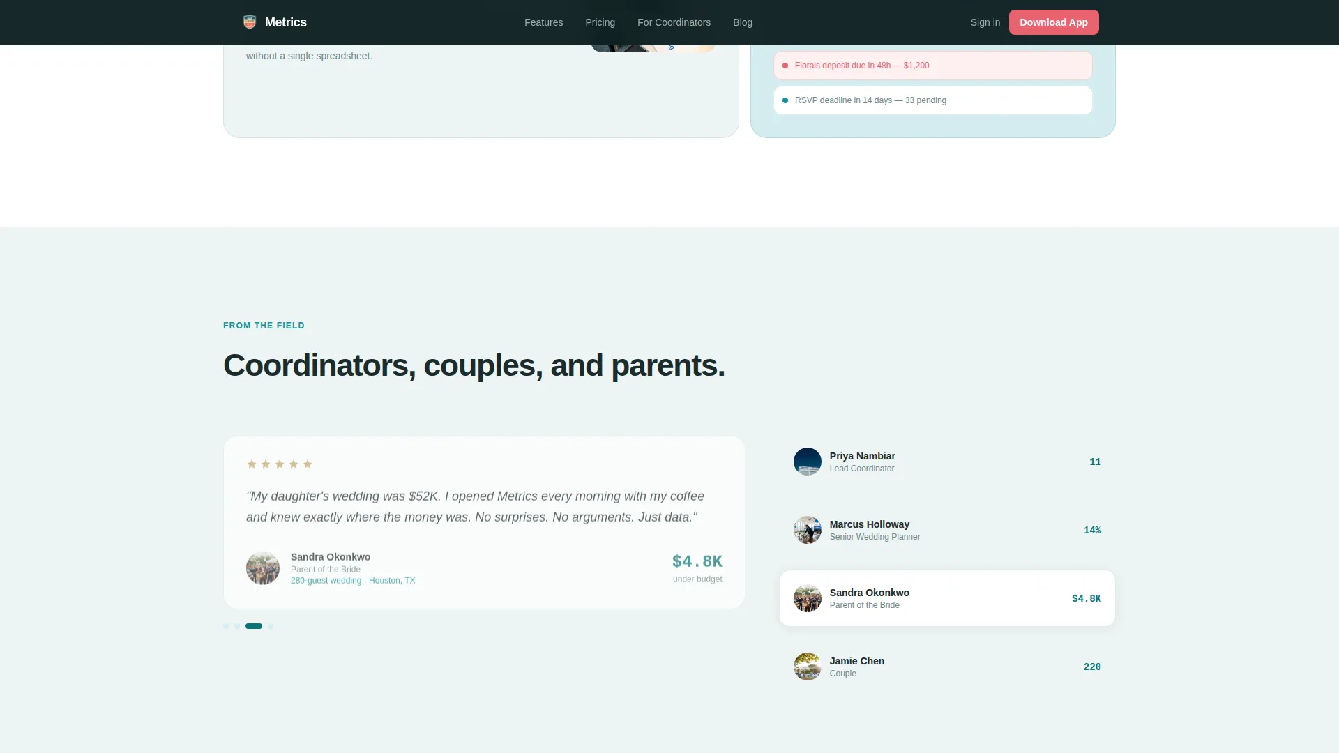 Wedding Software & SaaS Professional Website Template