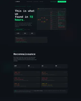 Cybersecurity Booking Website Template