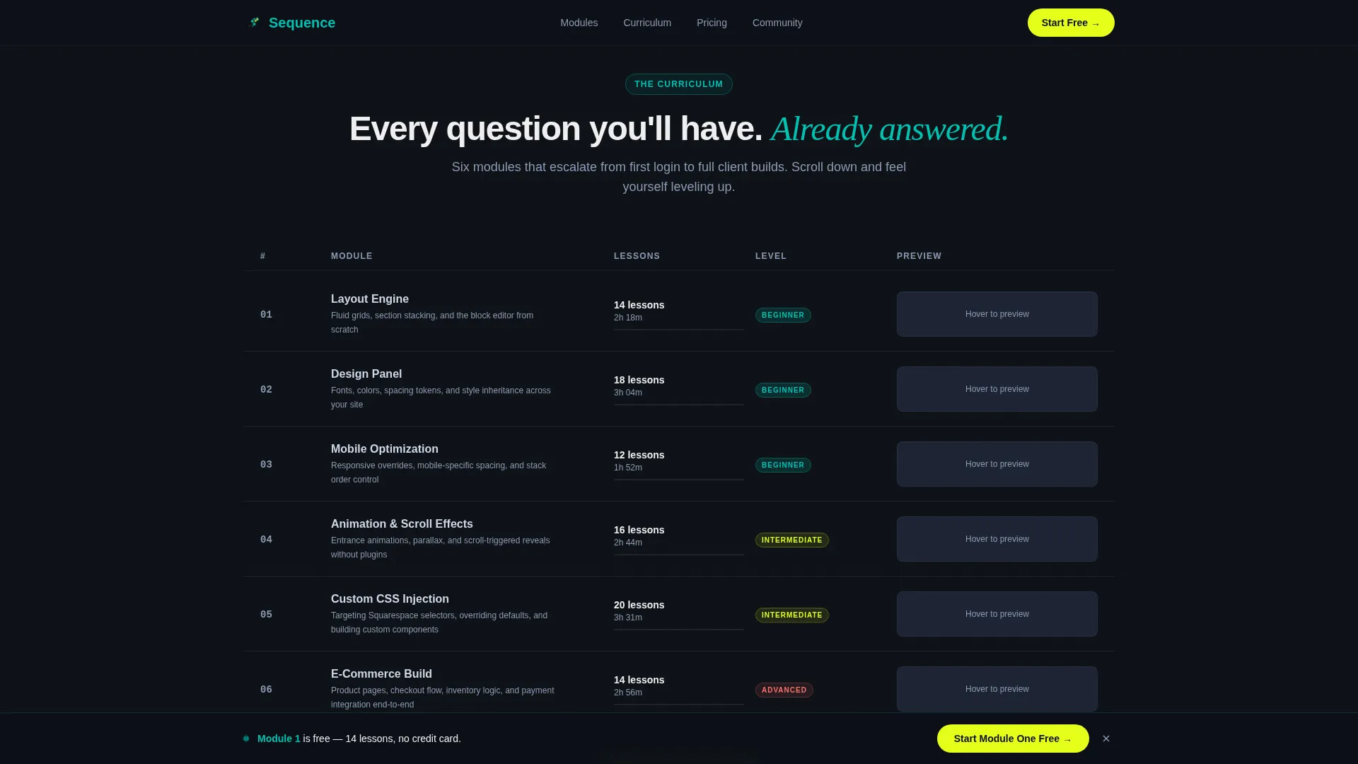 Dynamic Squarespace | Free Website Template | Rocket
