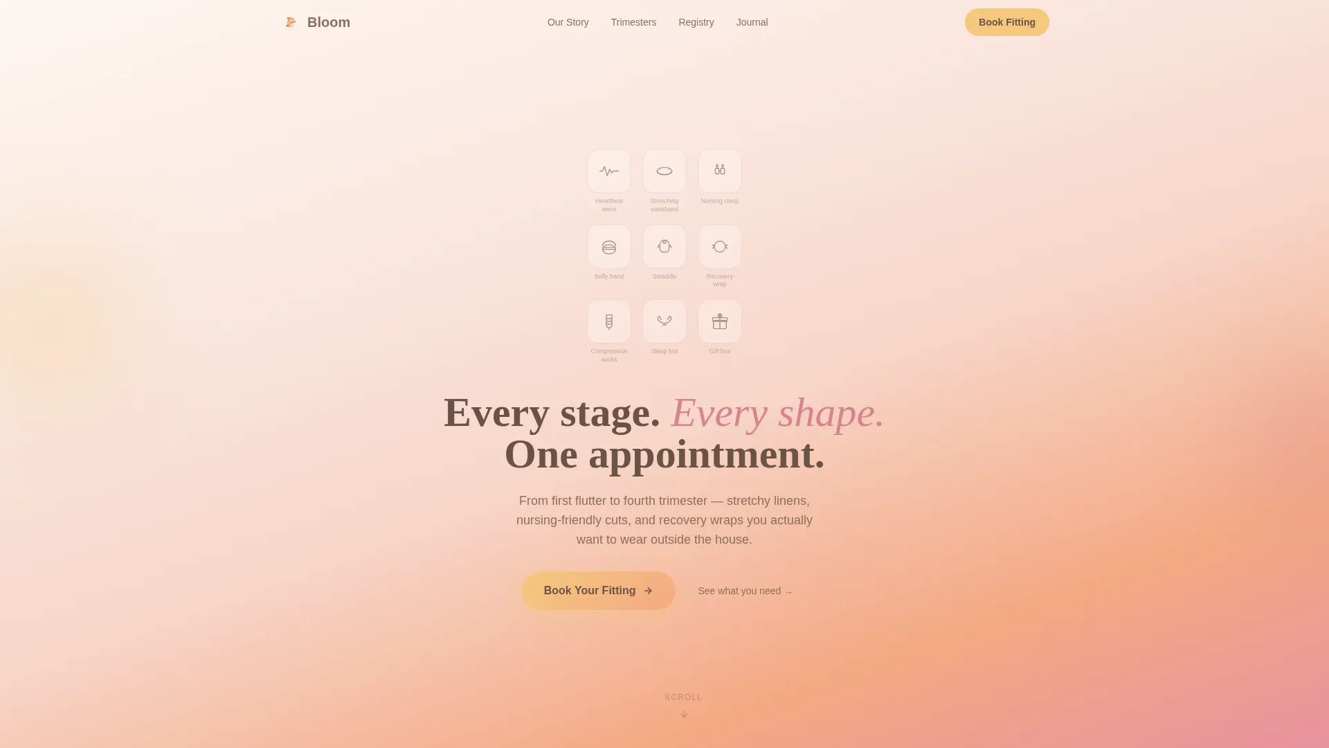 Maternity & Baby Care Booking Website Template