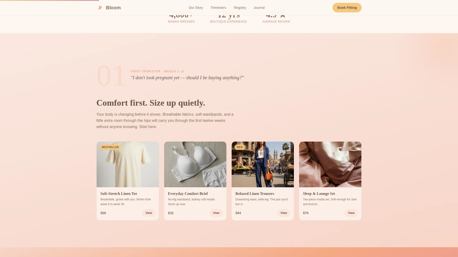 Maternity & Baby Care Booking Website Template
