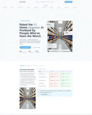 Professional Organizer Booking Website Template
