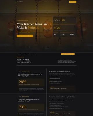 Food & Beverage Consulting Professional Website Template