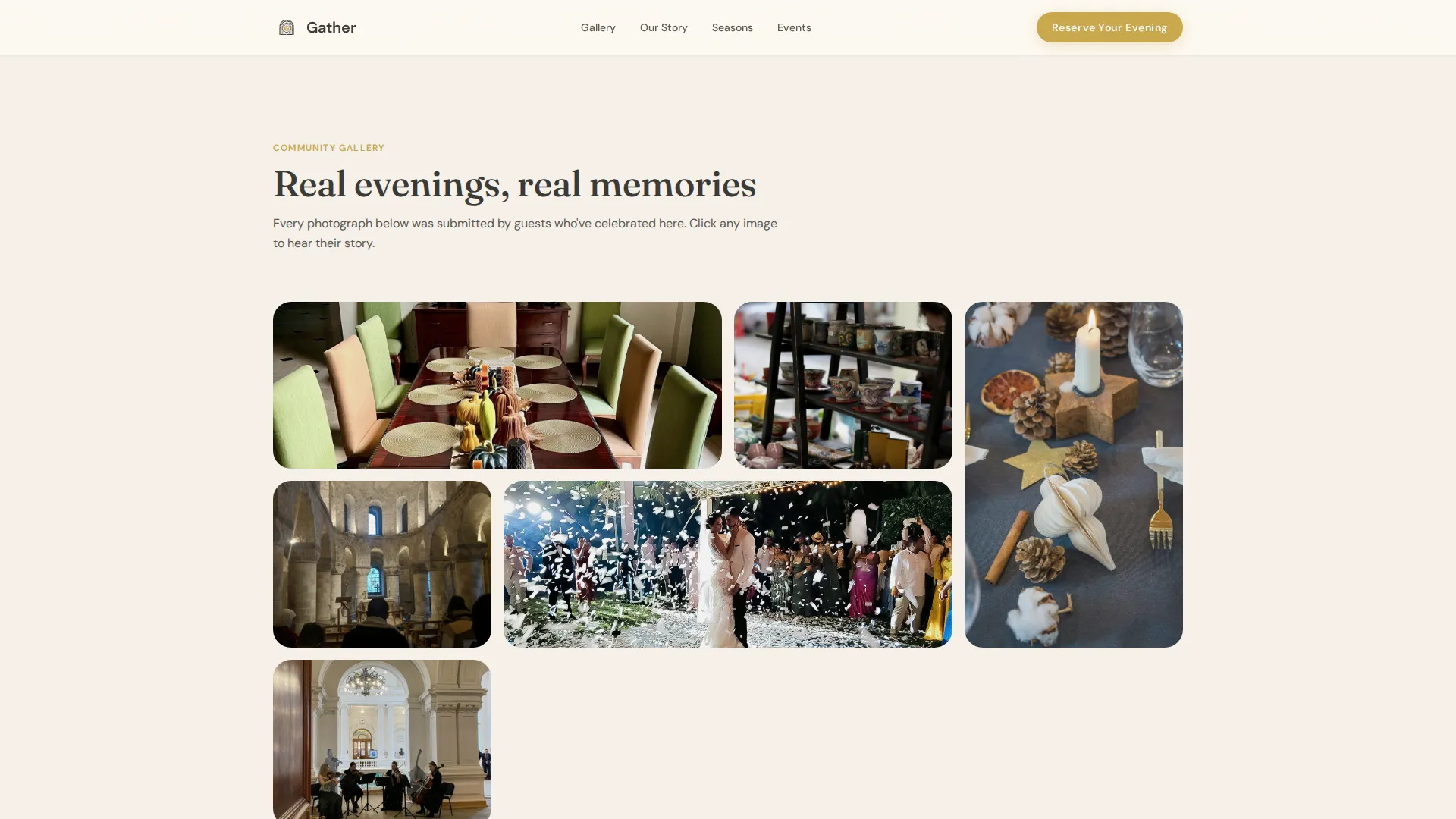 Holiday Event Professional Website Template