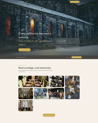 Holiday Event Professional Website Template