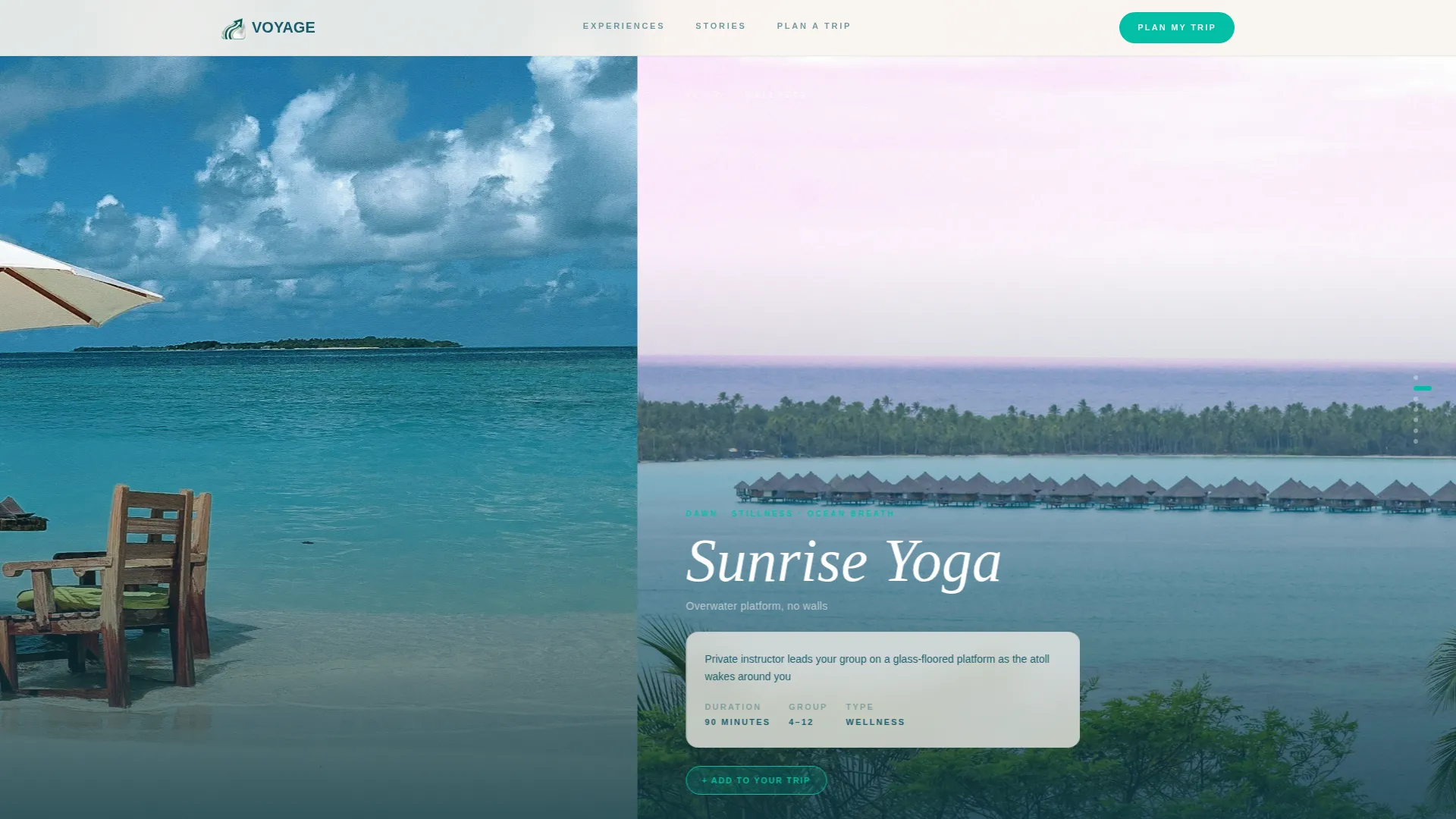 Maldives Travel Professional Website Template