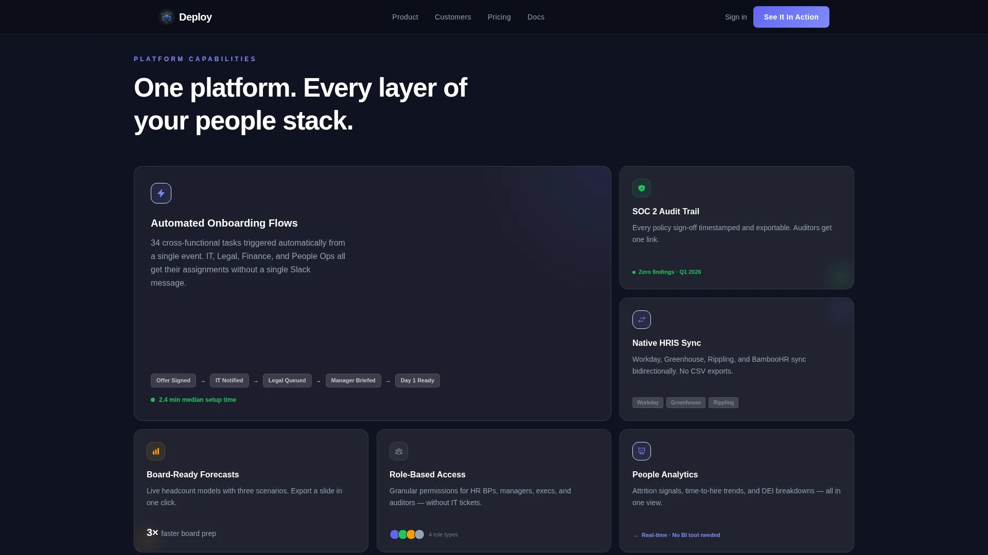 HRTech Startup Privacy Policy Website Template