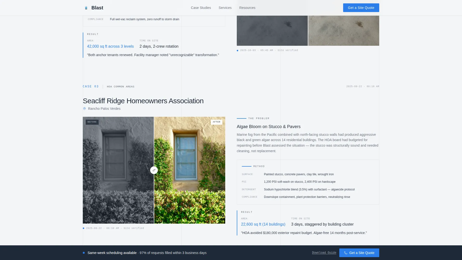 Powerful Pressurewashing | Free Website Template | Rocket