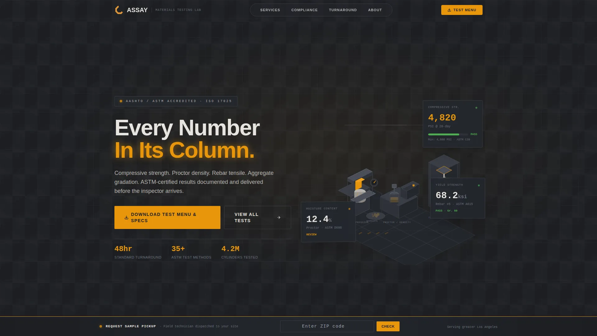Construction Manufacturing Cost Calculator Website Template