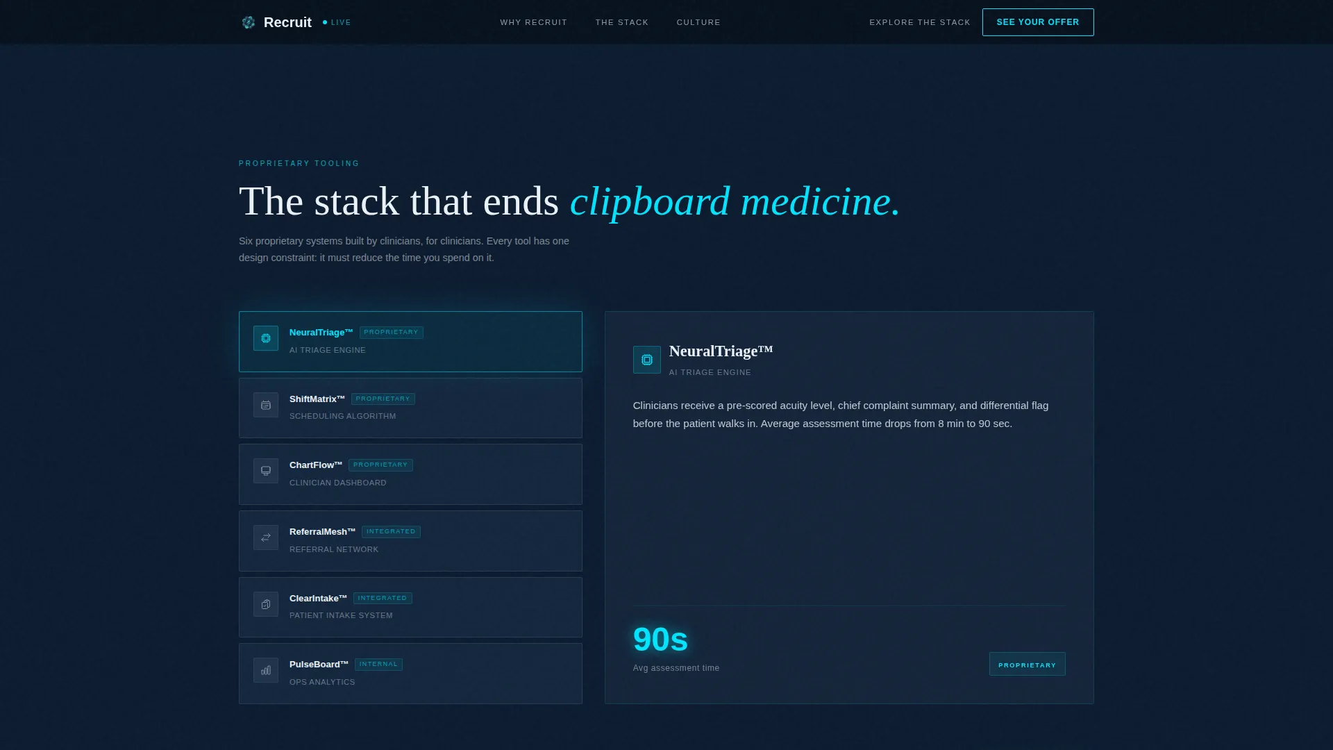 Medical Clinic Careers Website Template