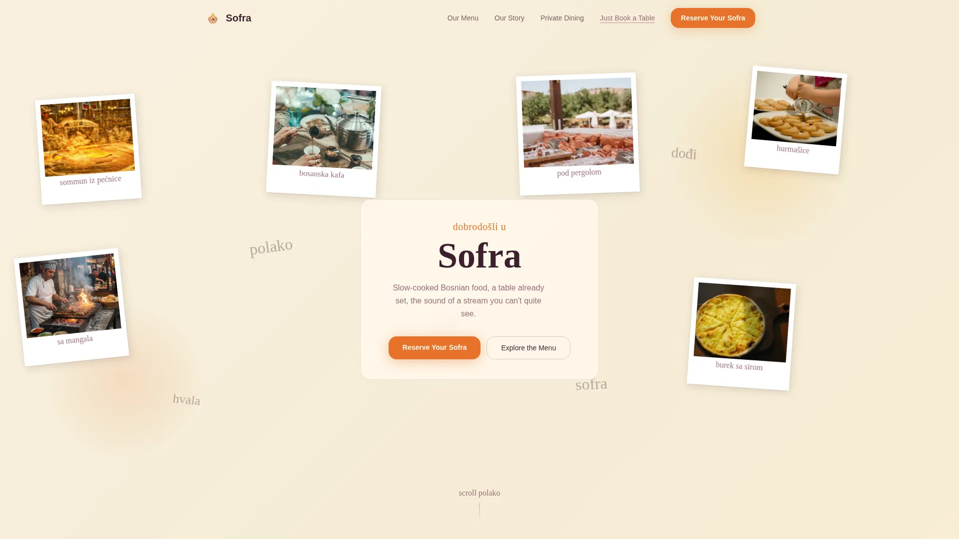 Citrusburst Bosnian Landing Page Template