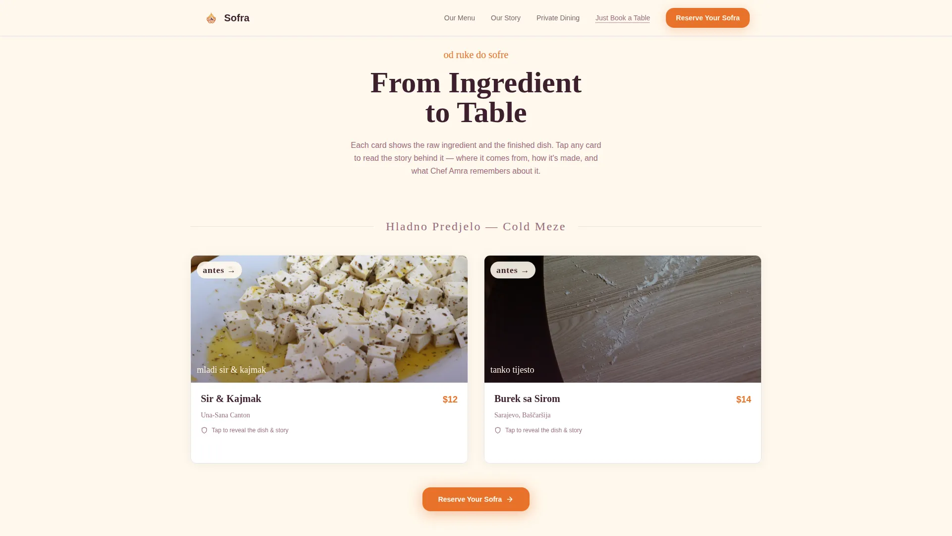Citrusburst Bosnian Landing Page Template