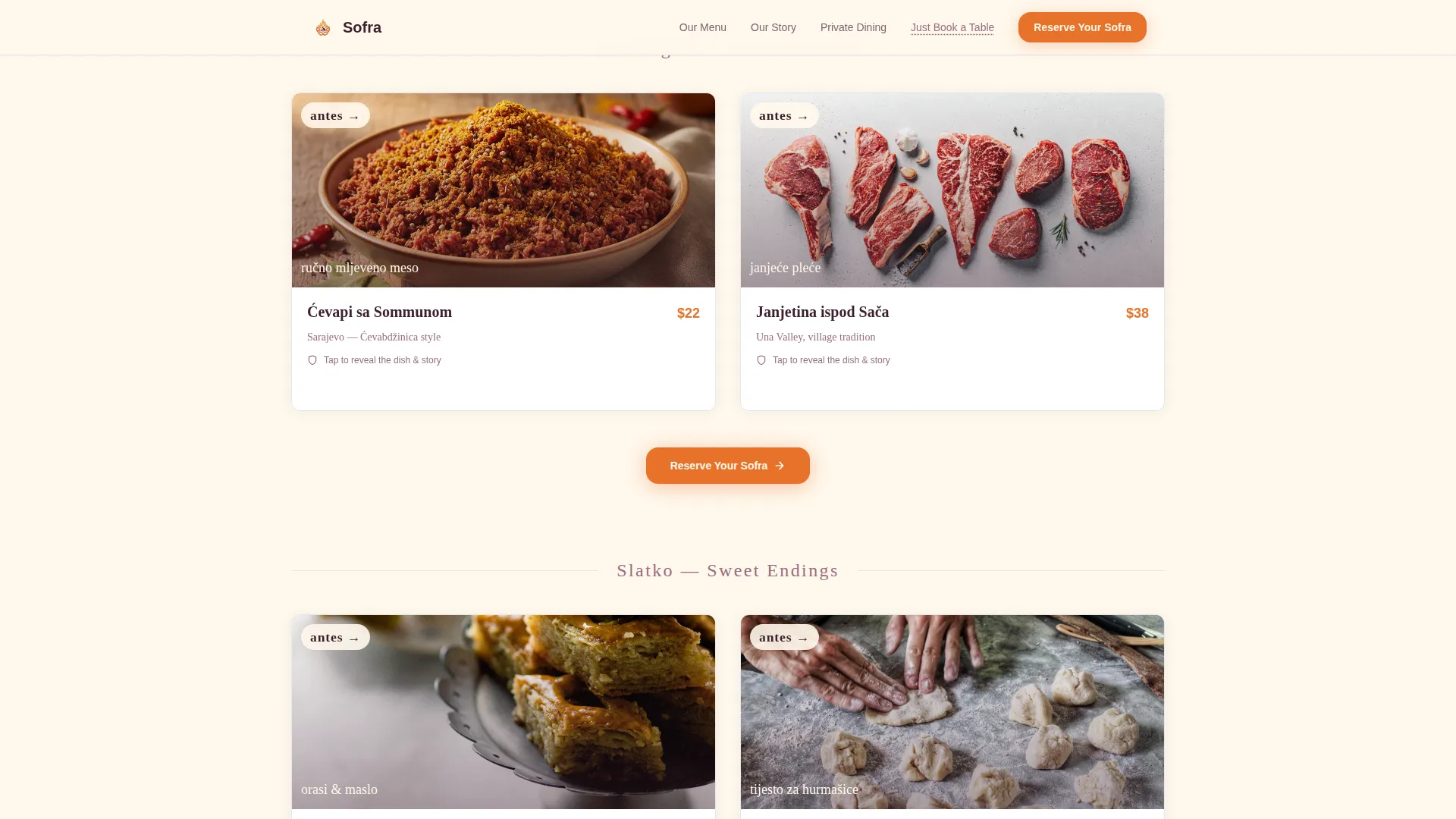 Citrusburst Bosnian Landing Page Template