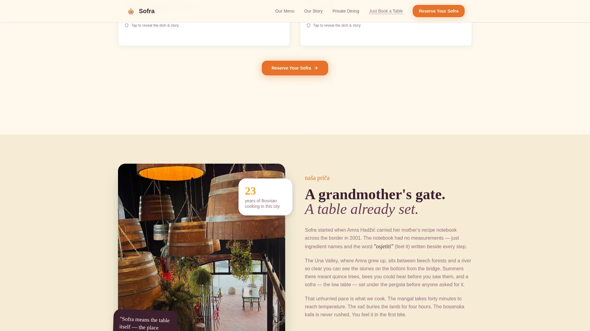 Citrusburst Bosnian Landing Page Template